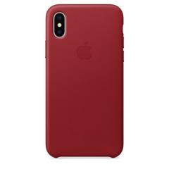 Apple iPhone X Leather Case - (PRODUCT) RED
