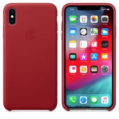 Apple iPhone XS Max Leather Case - (PRODUCT) RED
