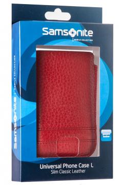 Samsonite SLIM CLASSIC LEATHER-CLASSIC SLEEVE L red