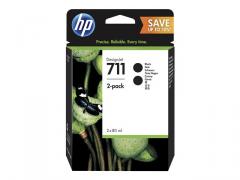 Консуматив HP 711 2 - Pack Original Ink Cartridge; Black;  ; Designjet T120 24 ePrinter
