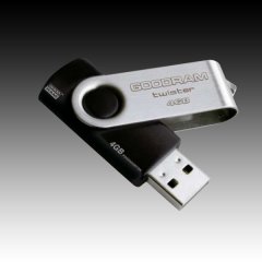 GOODRAM 4GB USB 2.0 GOODDRIVE Twister Black/Silver
