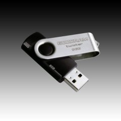 GOODRAM 8GB USB 2.0 GOODDRIVE Twister Black/Silver