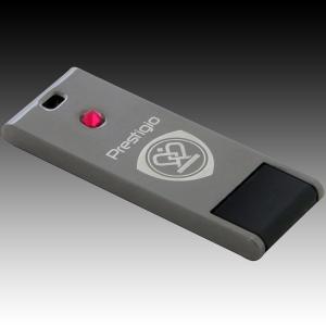 PRESTIGIO 16GB USB 2.0 Crystal Flash Drive Gun Metal with Red crystal