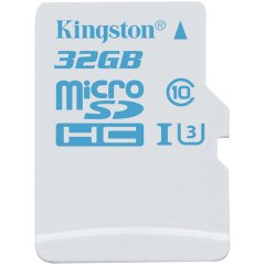 Kingston  32GB microSDHC UHS-I U3 Action Card/ 90R/45W + SD Adapter