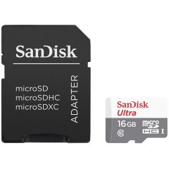 SanDisk Ultra Android microSDHC 16GB 80MB/s Class 10; EAN: 619659161613