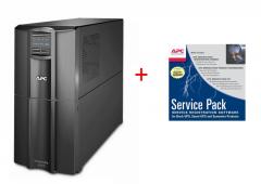 APC Smart-UPS 3000VA LCD 230V + APC Service Pack 3 Year Warranty Extension (for new product