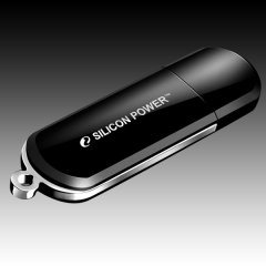 SILICON POWER 4GB USB 2.0 Luxmini 322 Black