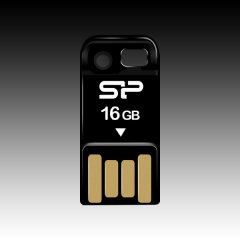 SILICON POWER 16GB USB 2.0 Touch T02 Черен