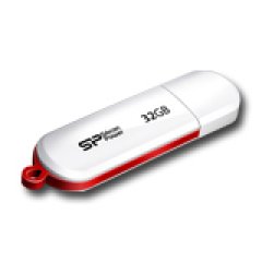 SILICON POWER 32GB USB 2.0 LuxMini 320 Бял