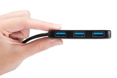 USB 3.0 4-портов хъб Transcend USB 3.0
