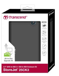 Кутия за твърд диск Transcend StoreJet 2.5 S3 External Shock absorbing Case 0GB
