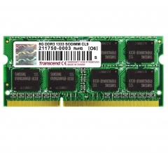 Transcend 8GB 204pin SO-DIMM DDR3L 1600 2Rx8 512Mx8 CL11 1.35V