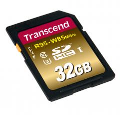Transcend 32GB SDHC UHS-I U3X Card