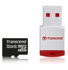 Transcend 32GB microSDHC (with reader - Class 10)