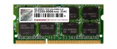 Transcend 4GB 204pin SO-DIMM DDR3 1333 2Rx8 256Mx8 CL9 1.5V