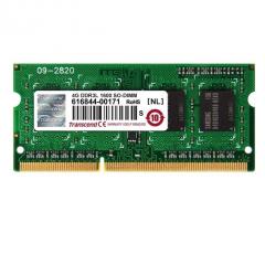 Transcend 4GB 204pin SO-DIMM DDR3L 1600 1Rx8 512Mx8 CL11 1.35V