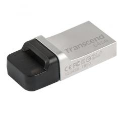 Флаш памет Transcend 64GB JetFlash 880 On-The-Go for ANDROID