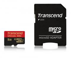 Transcend 8GB microSDHC UHS-I (with adapter