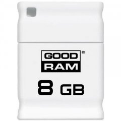GOODRAM USB 2.0; 8GB; white; Read:20MB/s; Write:5MB/s