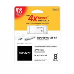 Sony New microvault 8GB Click white USB 3.0