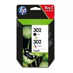 Консуматив HP 302 Combo 2-Pack Original Ink Cartridge; Black/Tri-color;  Page Yield