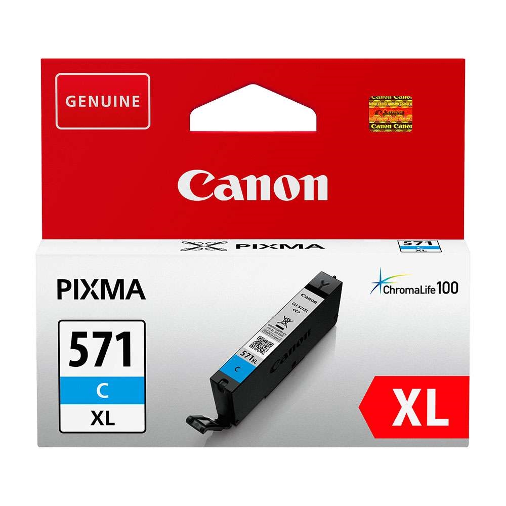 Canon CLI571XL C + Canon Photo Paper Variety Pack A4 & 10 x 15cm (VP101) 0332C001AA_0775B079AA