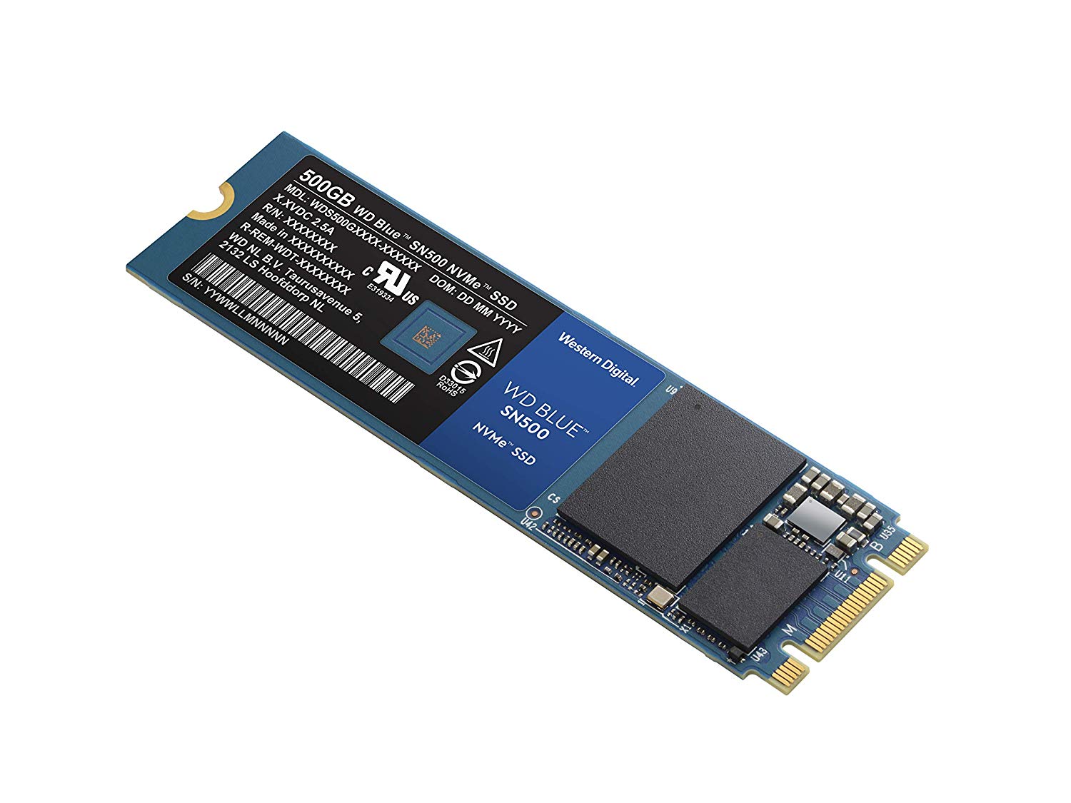 SSD WD Blue SN500 500GB PCIe Gen3 8 Gb/s NVMe (PCIe Slot