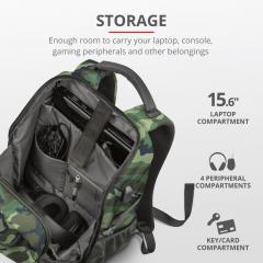 TRUST GXT 1255 Outlaw 15.6 Gaming Backpack - camo
