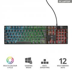 TRUST GXT 835 Azor Gaming Keyboard US