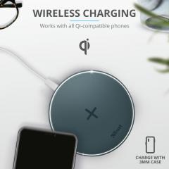 TRUST Qylo Fast Wireless Charging Pad Blue