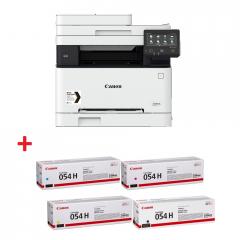 Canon i-SENSYS MF645Cx Printer/Scanner/Copier/Fax + Canon CRG-054H BK + Canon CRG-054H C + Canon