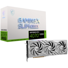 MSI Video Card Nvidia GeForce RTX 4070 Ti SUPER 16G GAMING SLIM WHITE