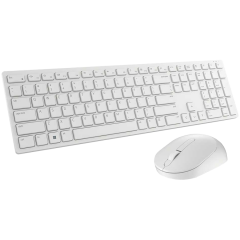 Dell Pro Wireless Keyboard and Mouse - KM5221W - US International (QWERTY) - White