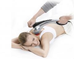 Beurer MG 100 infrared massager; sandblasted aluminium housing; Tapping massage