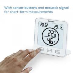 Beurer HM 22 thermo hygrometer; displays temperature