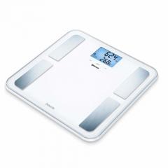Beurer BF 850 diagnostic bathroom scale in white; Extra-large standing surface; Weight