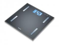 Beurer BF 180 diagnostic bathroom scale; Blue illuminated LCD display; Digit size: 34 mm; Weight