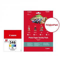 Canon CL-546XL + Canon Photo Paper Variety Pack A4 & 10 x 15cm (VP-101)