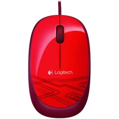 LOGITECH Corded Mouse M105 - EER2 - RED