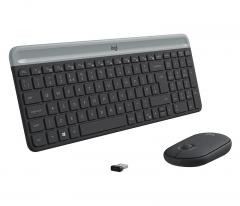 LOGITECH Slim Wireless Keyboard and Mouse Combo MK470 - GRAPHITE