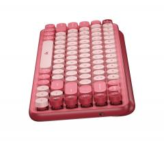 LOGITECH POP Keys Bluetooth Mechanical Keyboard - HEARTBREAKER ROSE - US INT'L