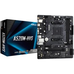 ASROCK A520M-HVS AM4 2xDDR4 1 x PCIe 3.0 x16 1 x PCIe 3.0 x1 D-Sub HDMI mATX MB