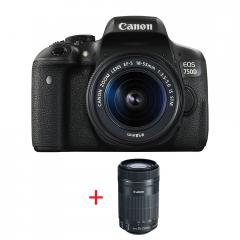 Canon EOS 750D TRAVEL KIT (EF-S 18-55 IS STM + EF-S 55-250mm f/4-5.6 IS STM) + Canon BAG Shoulder