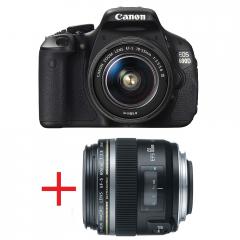Canon EOS 600D + EF-s 18-55 DC III + карта Toshiba SD 8GB Wi-fi + Canon LENS EF-S 60mm f/2.8