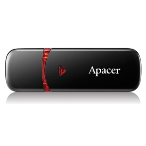 Apacer USB2.0 Flash Drive AH333 32GB Black RP