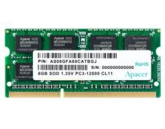 Apacer 8GB Notebook Memory - DDR3 SODIMM 204pin Low Voltage 1.35V PC12800 @ 1600MHz