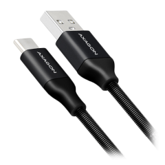 AXAGON BUCM-AM05SB SPRING cable USB-C <-> USB-A 2.0