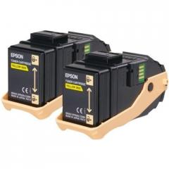 Epson AL-C9300N Double Pack Toner Cartridge Yellow