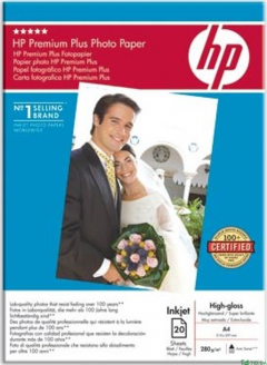HP Premium Plus High-gloss Photo Paper-20 sht/A4/210 x 297 mm