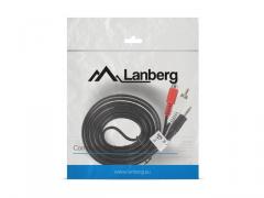 Lanberg mini jack 3.5mm (M) 3 pin -> 2X RCA (chinch) (M) cable 2m